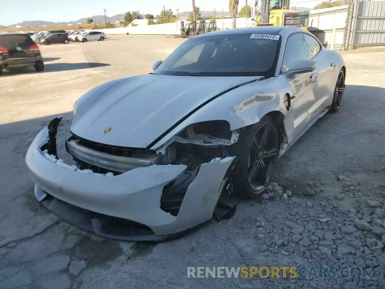 2 Photograph of a damaged car WP0AC2Y18LSA72399 PORSCHE TAYCAN 2020