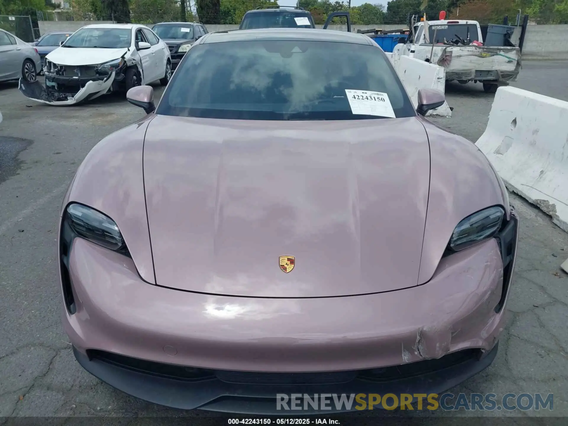 12 Photograph of a damaged car WP0AA2Y12MSA16174 PORSCHE TAYCAN 2021