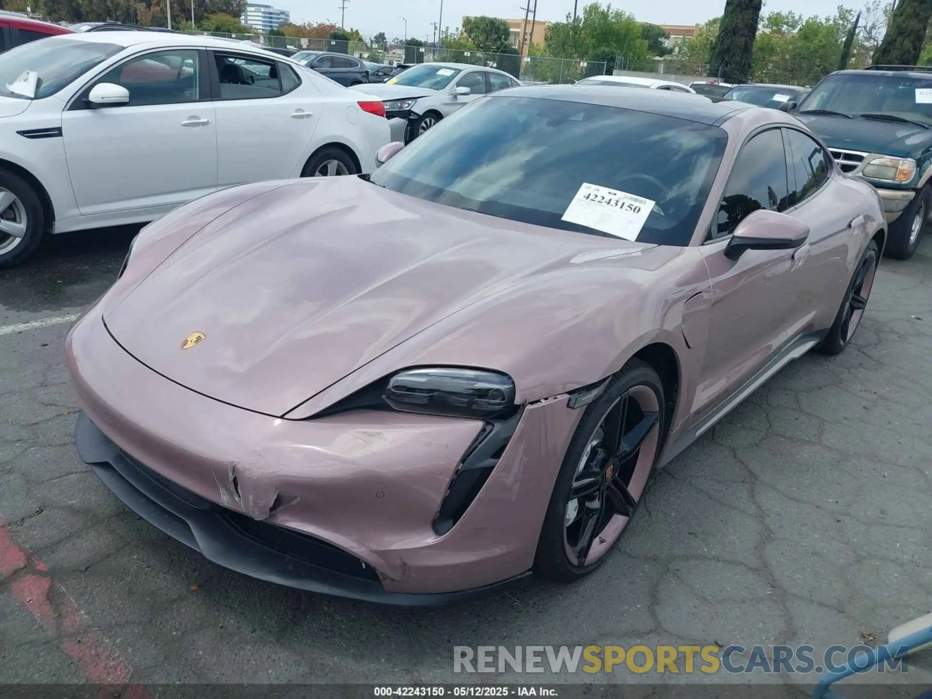 2 Photograph of a damaged car WP0AA2Y12MSA16174 PORSCHE TAYCAN 2021