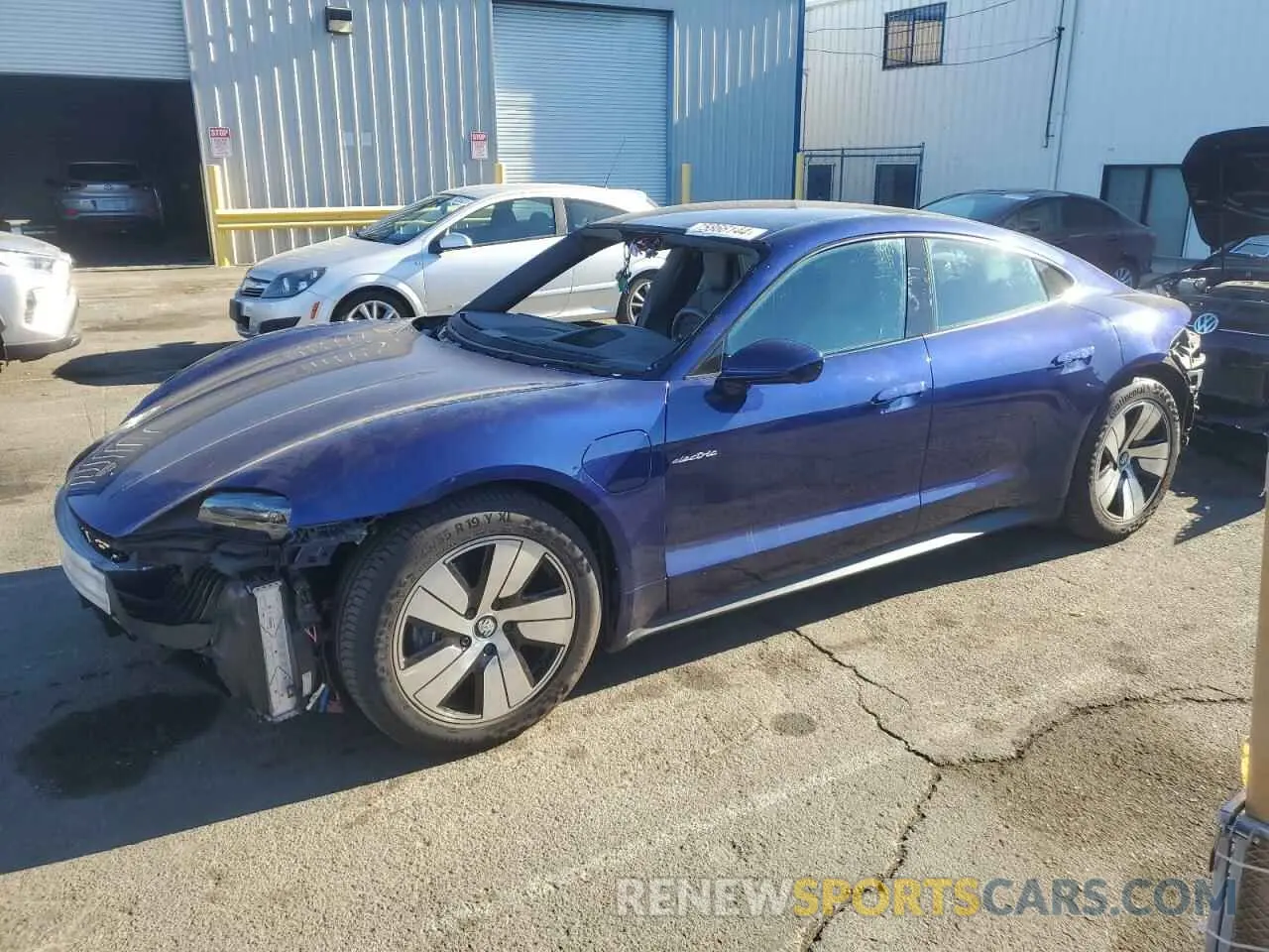 1 Photograph of a damaged car WP0AA2Y13MSA19018 PORSCHE TAYCAN 2021