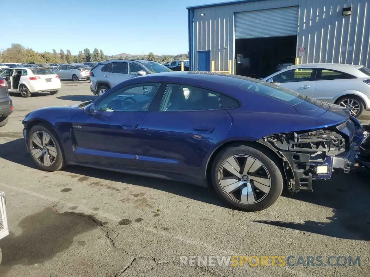 2 Photograph of a damaged car WP0AA2Y13MSA19018 PORSCHE TAYCAN 2021