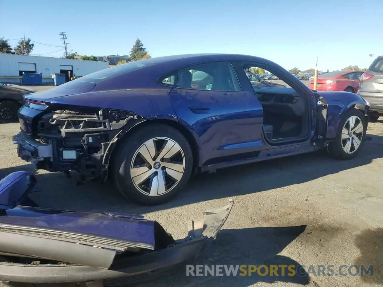 3 Photograph of a damaged car WP0AA2Y13MSA19018 PORSCHE TAYCAN 2021