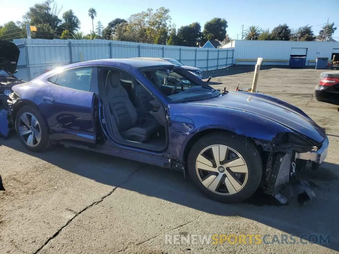 4 Photograph of a damaged car WP0AA2Y13MSA19018 PORSCHE TAYCAN 2021