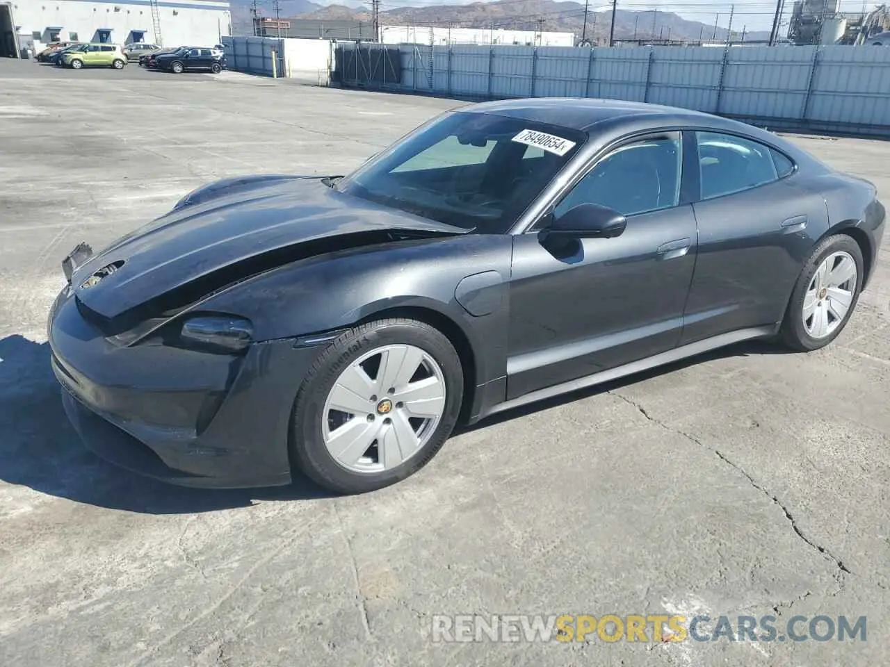 1 Photograph of a damaged car WP0AA2Y15MSA17190 PORSCHE TAYCAN 2021