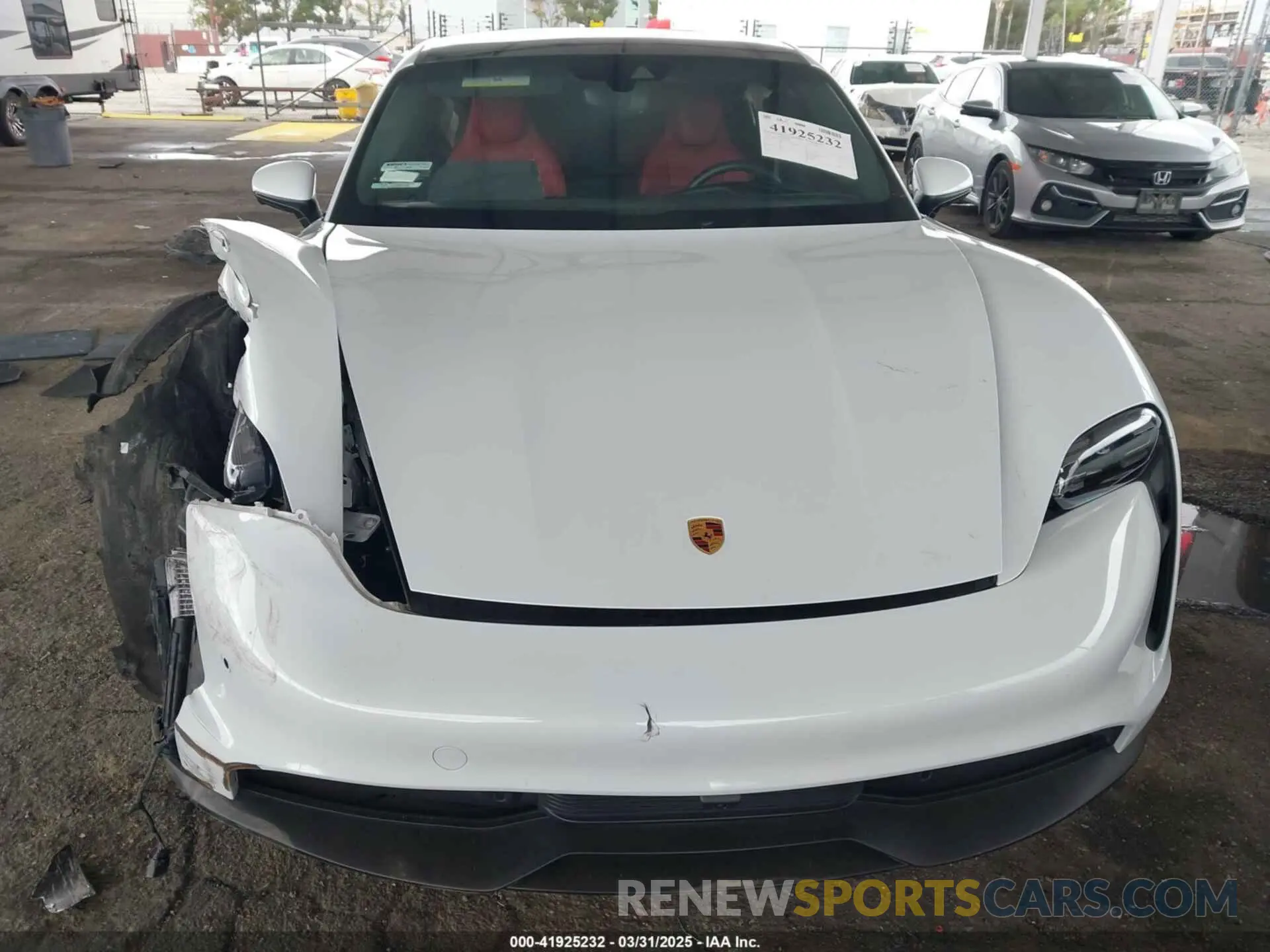 6 Photograph of a damaged car WP0AA2Y19MSA19122 PORSCHE TAYCAN 2021