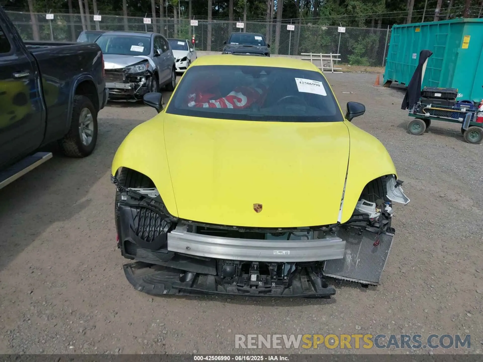 12 Photograph of a damaged car WP0AA2Y1XMSA18769 PORSCHE TAYCAN 2021