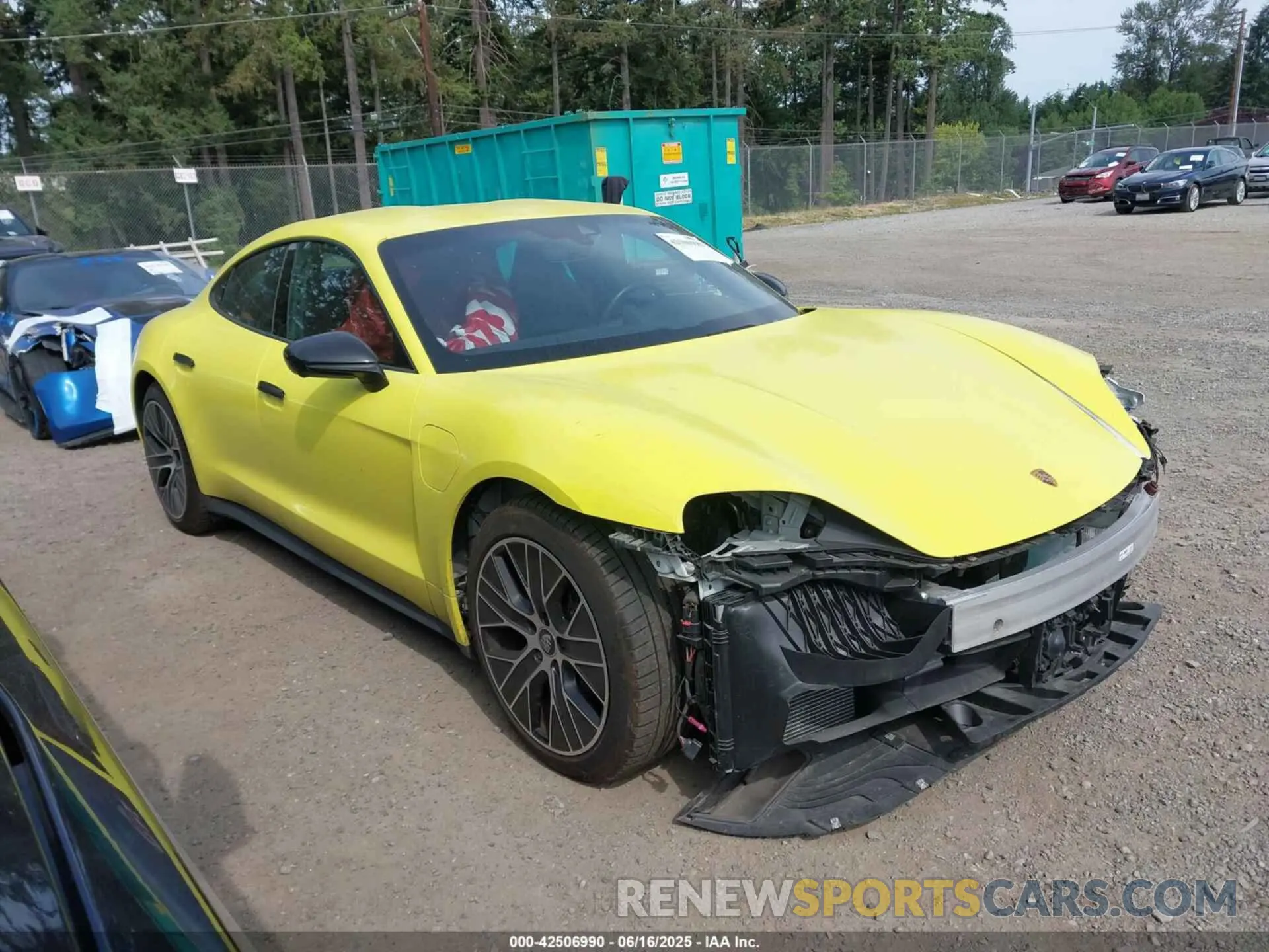 13 Photograph of a damaged car WP0AA2Y1XMSA18769 PORSCHE TAYCAN 2021