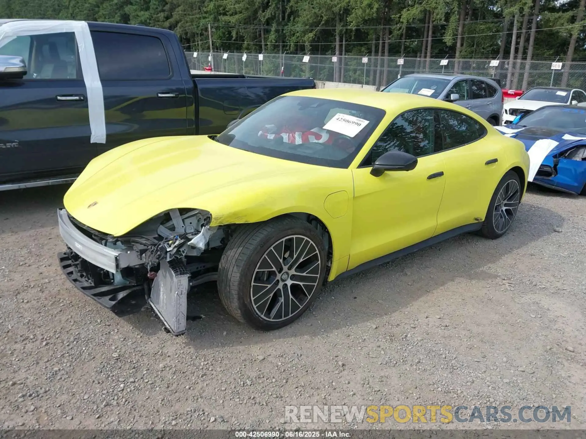 2 Photograph of a damaged car WP0AA2Y1XMSA18769 PORSCHE TAYCAN 2021