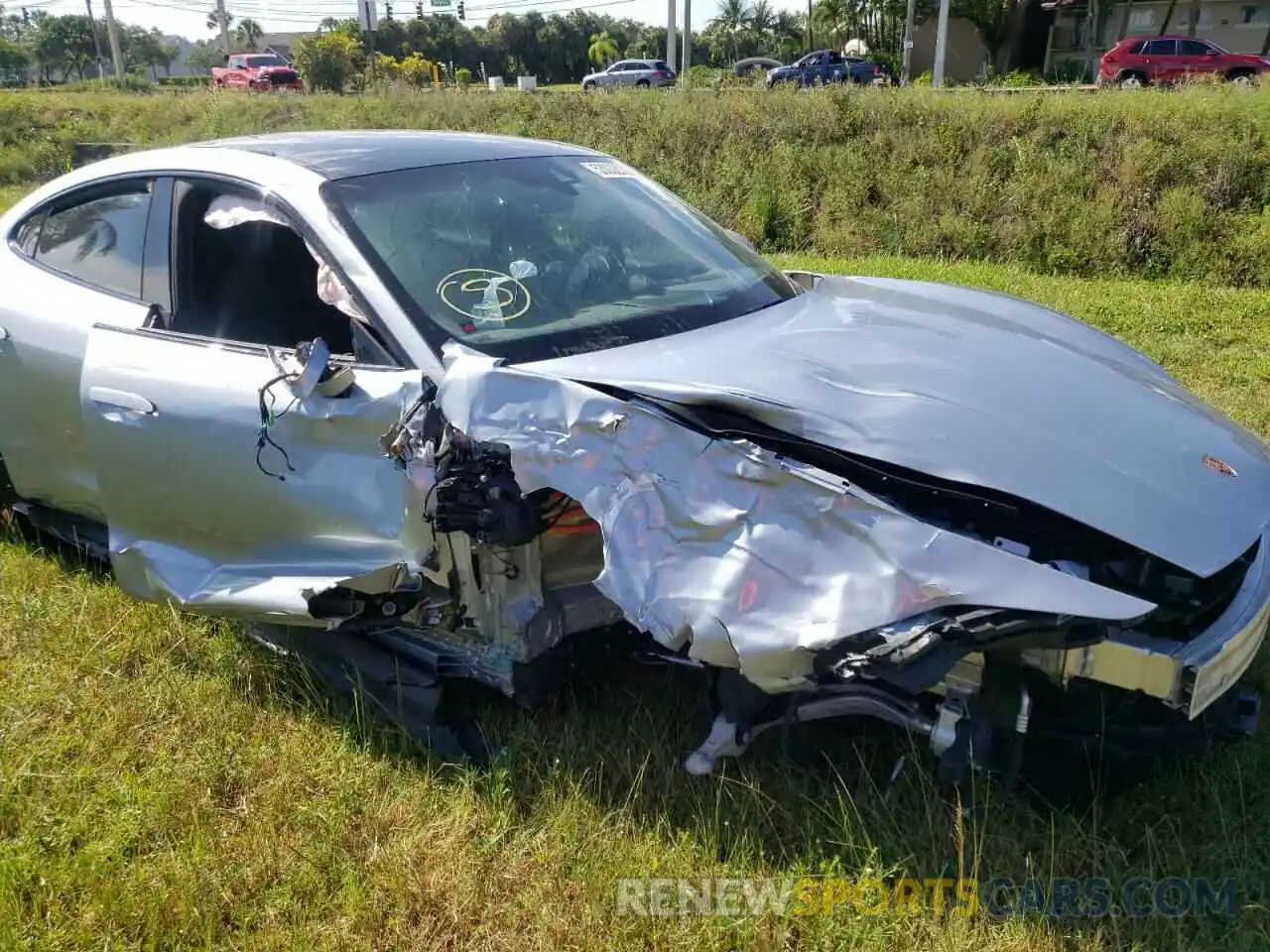 9 Photograph of a damaged car WP0AB2Y10MSA45136 PORSCHE TAYCAN 2021