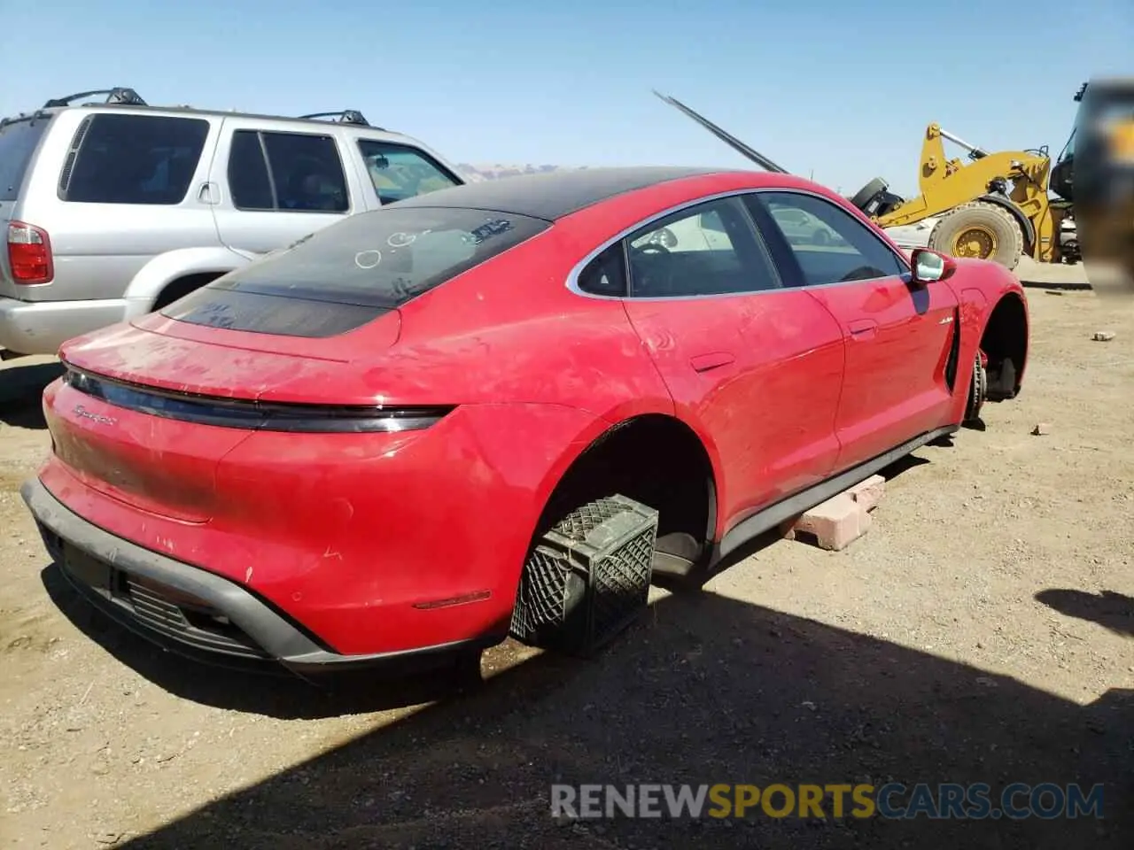 4 Photograph of a damaged car WP0AB2Y11MSA41029 PORSCHE TAYCAN 2021