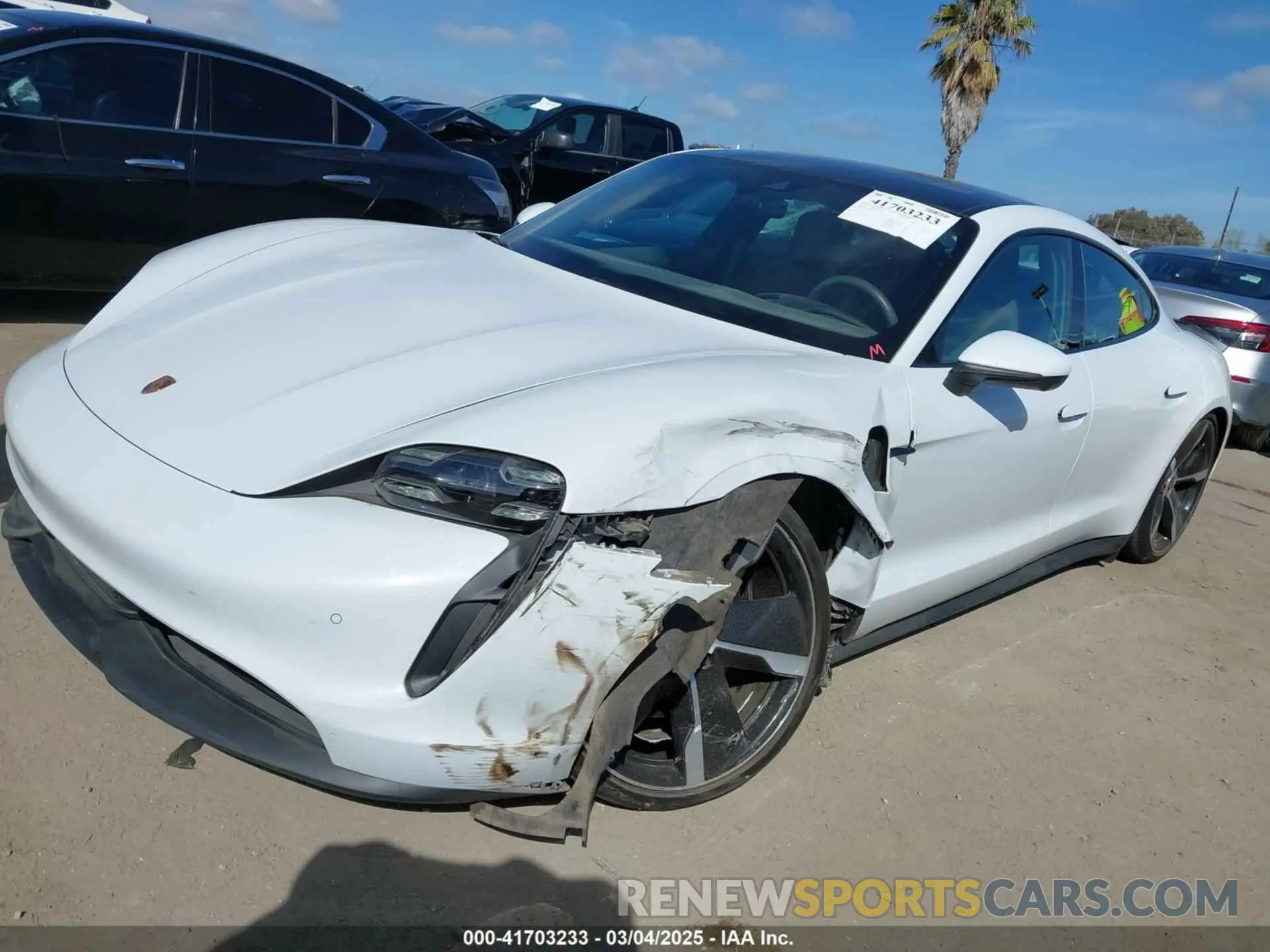 2 Photograph of a damaged car WP0AB2Y12MSA43873 PORSCHE TAYCAN 2021