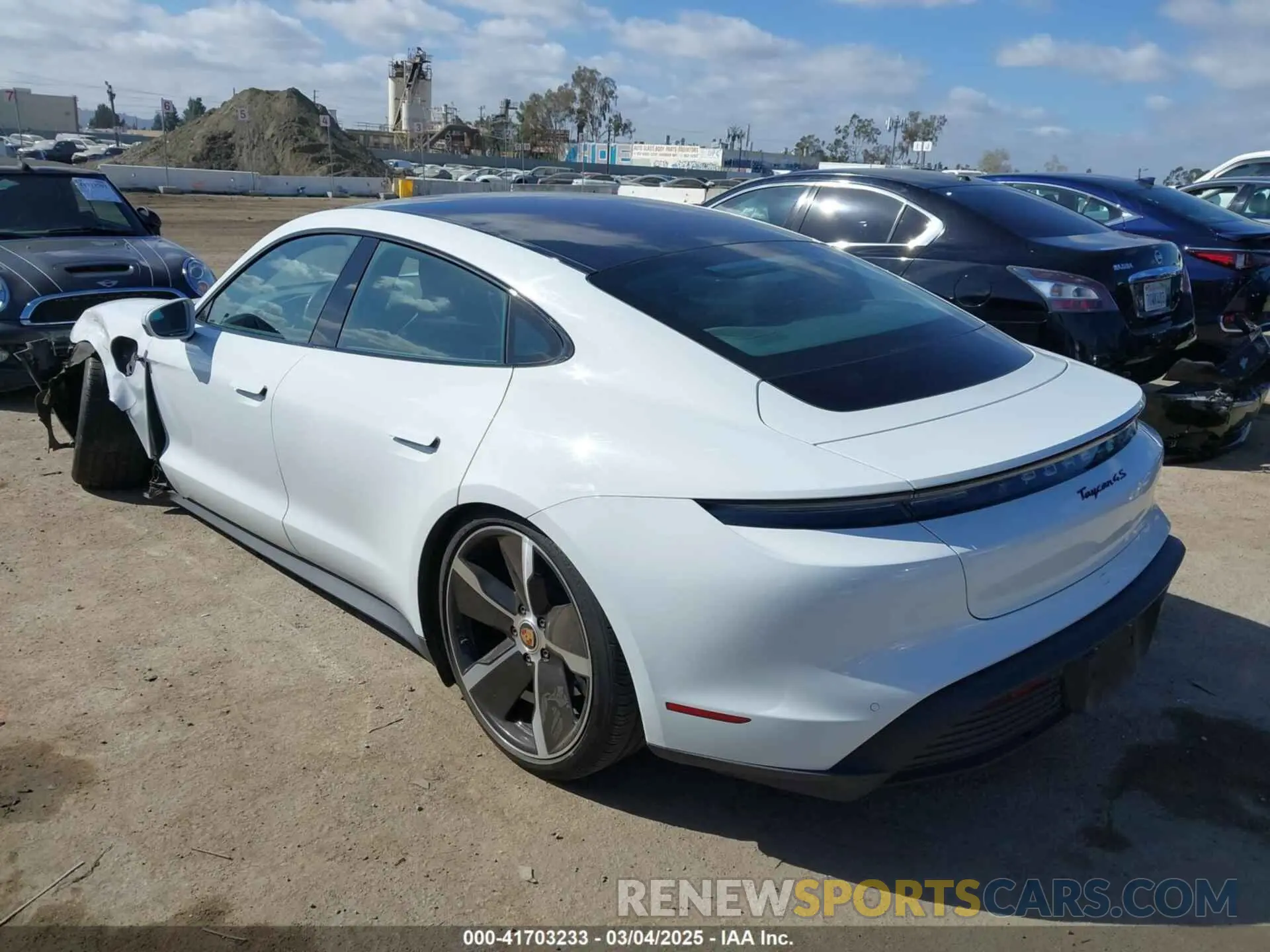 3 Photograph of a damaged car WP0AB2Y12MSA43873 PORSCHE TAYCAN 2021