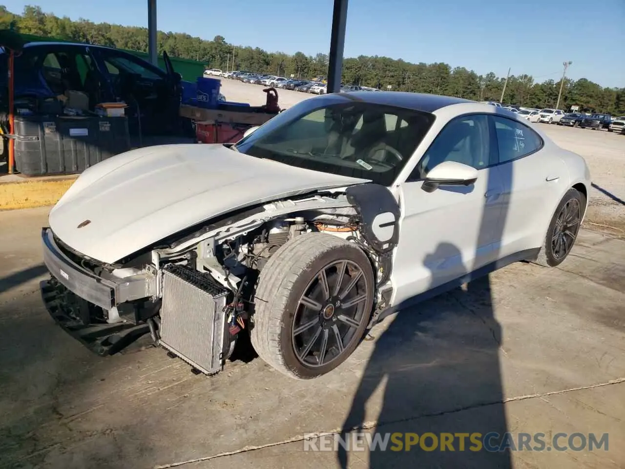 1 Photograph of a damaged car WP0AB2Y13MSA40920 PORSCHE TAYCAN 2021