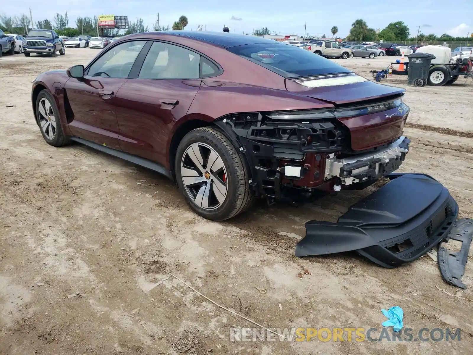 3 Photograph of a damaged car WP0AB2Y13MSA41632 PORSCHE TAYCAN 2021