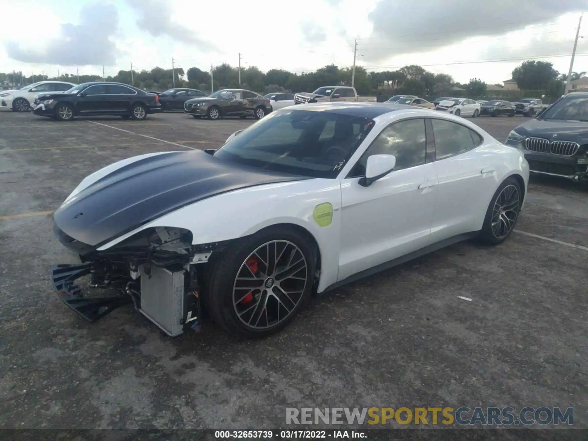 2 Photograph of a damaged car WP0AB2Y13MSA44742 PORSCHE TAYCAN 2021