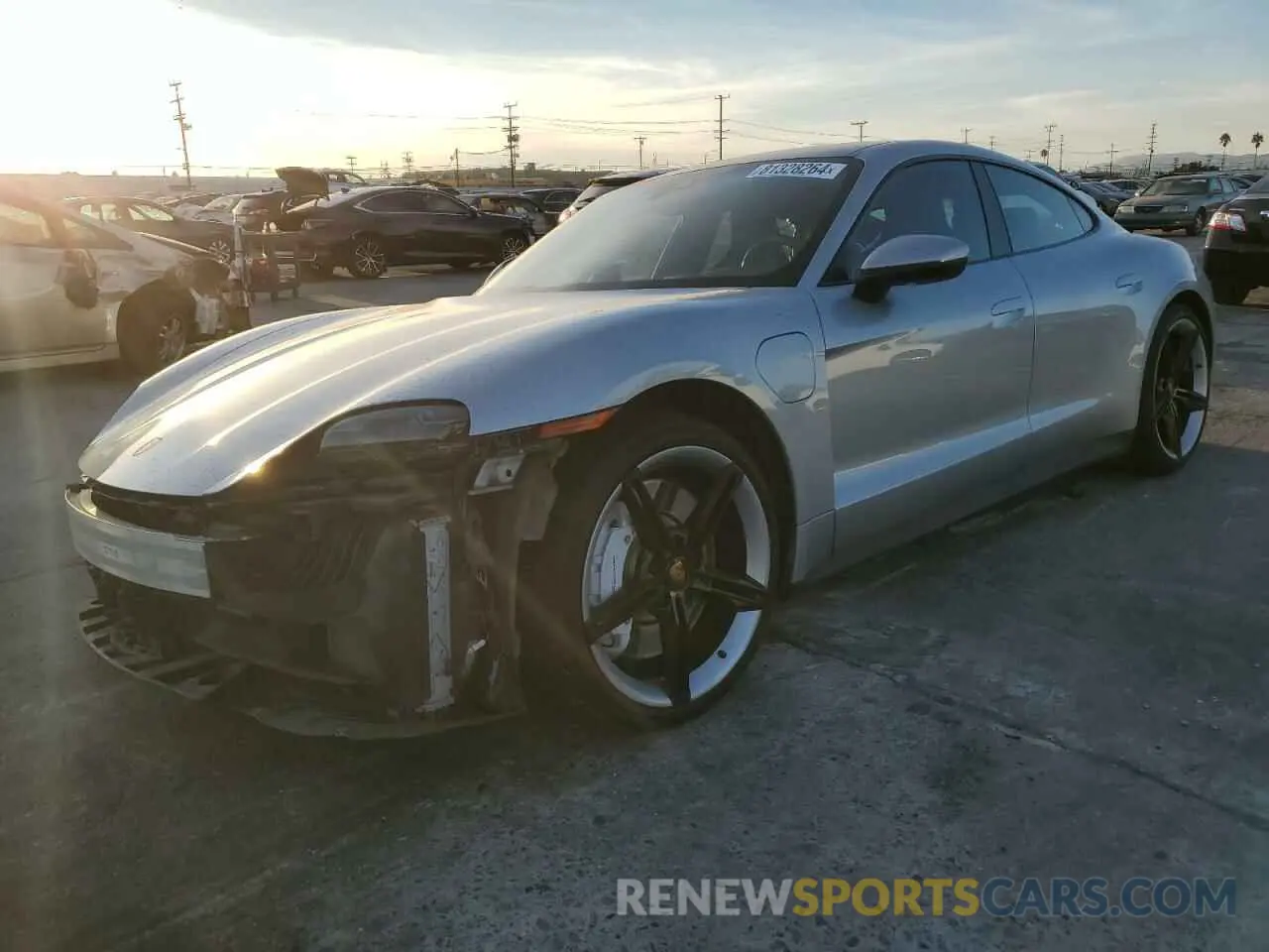 1 Photograph of a damaged car WP0AB2Y16MSA43990 PORSCHE TAYCAN 2021