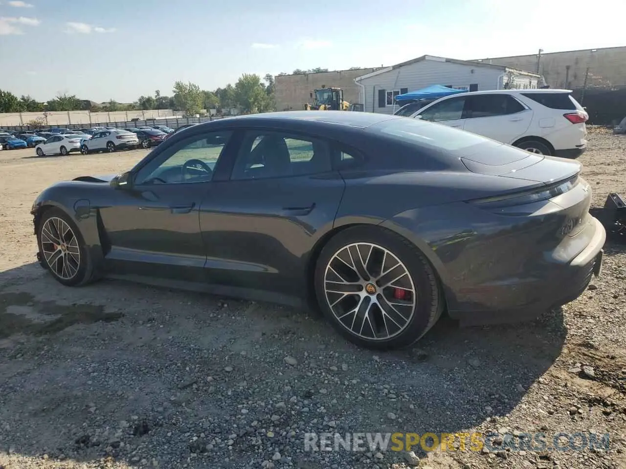 2 Photograph of a damaged car WP0AB2Y17MSA44064 PORSCHE TAYCAN 2021