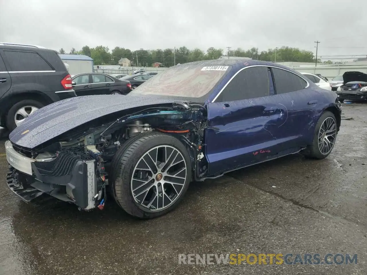 1 Photograph of a damaged car WP0AC2Y11MSA63352 PORSCHE TAYCAN 2021
