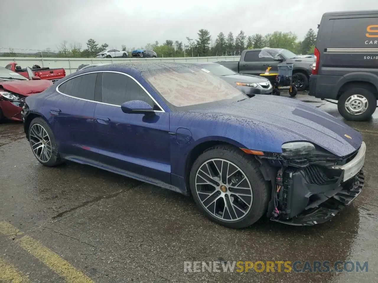 4 Photograph of a damaged car WP0AC2Y11MSA63352 PORSCHE TAYCAN 2021