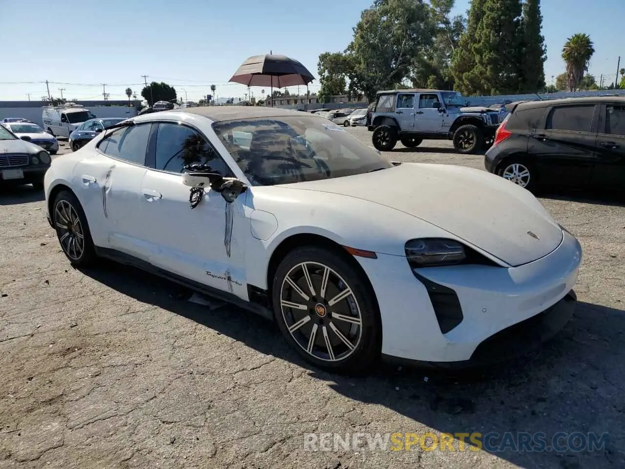 4 Photograph of a damaged car WP0AC2Y18MSA63381 PORSCHE TAYCAN 2021