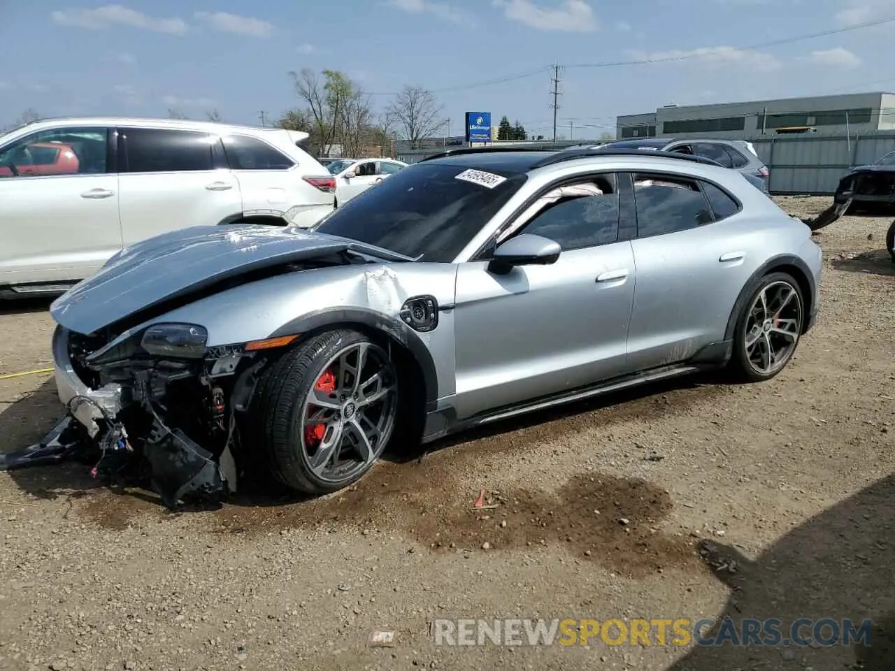 1 Photograph of a damaged car WP0BB2Y10MSA81073 PORSCHE TAYCAN 2021