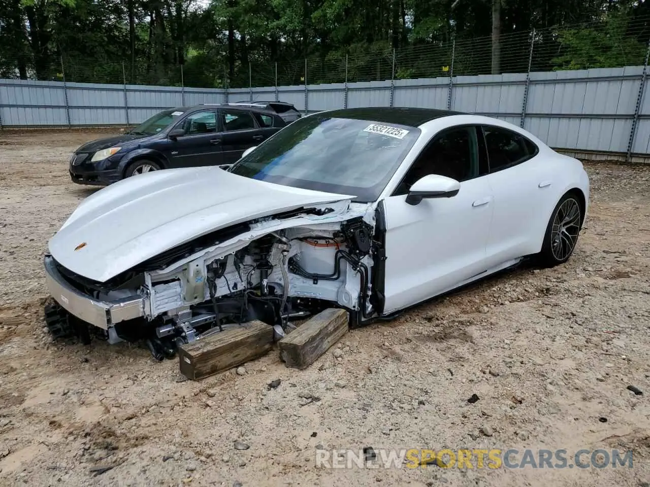 1 Photograph of a damaged car WP0AA2Y11NSA11338 PORSCHE TAYCAN 2022