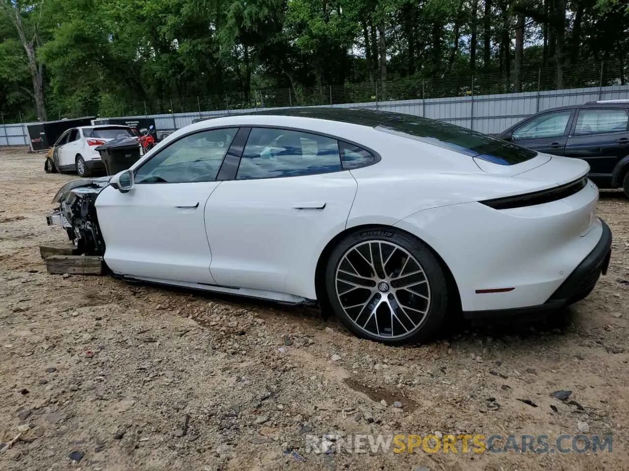 2 Photograph of a damaged car WP0AA2Y11NSA11338 PORSCHE TAYCAN 2022