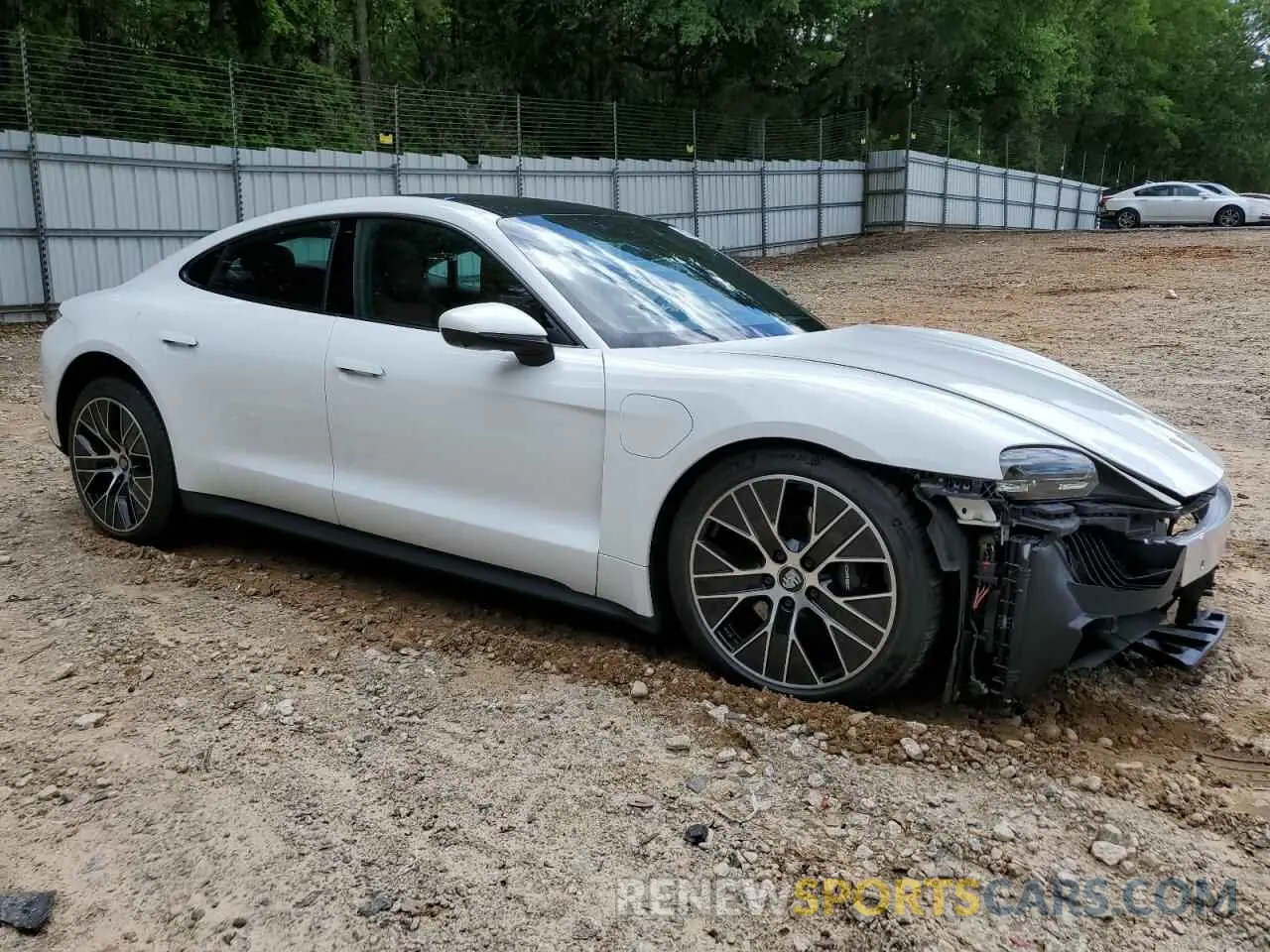 4 Photograph of a damaged car WP0AA2Y11NSA11338 PORSCHE TAYCAN 2022