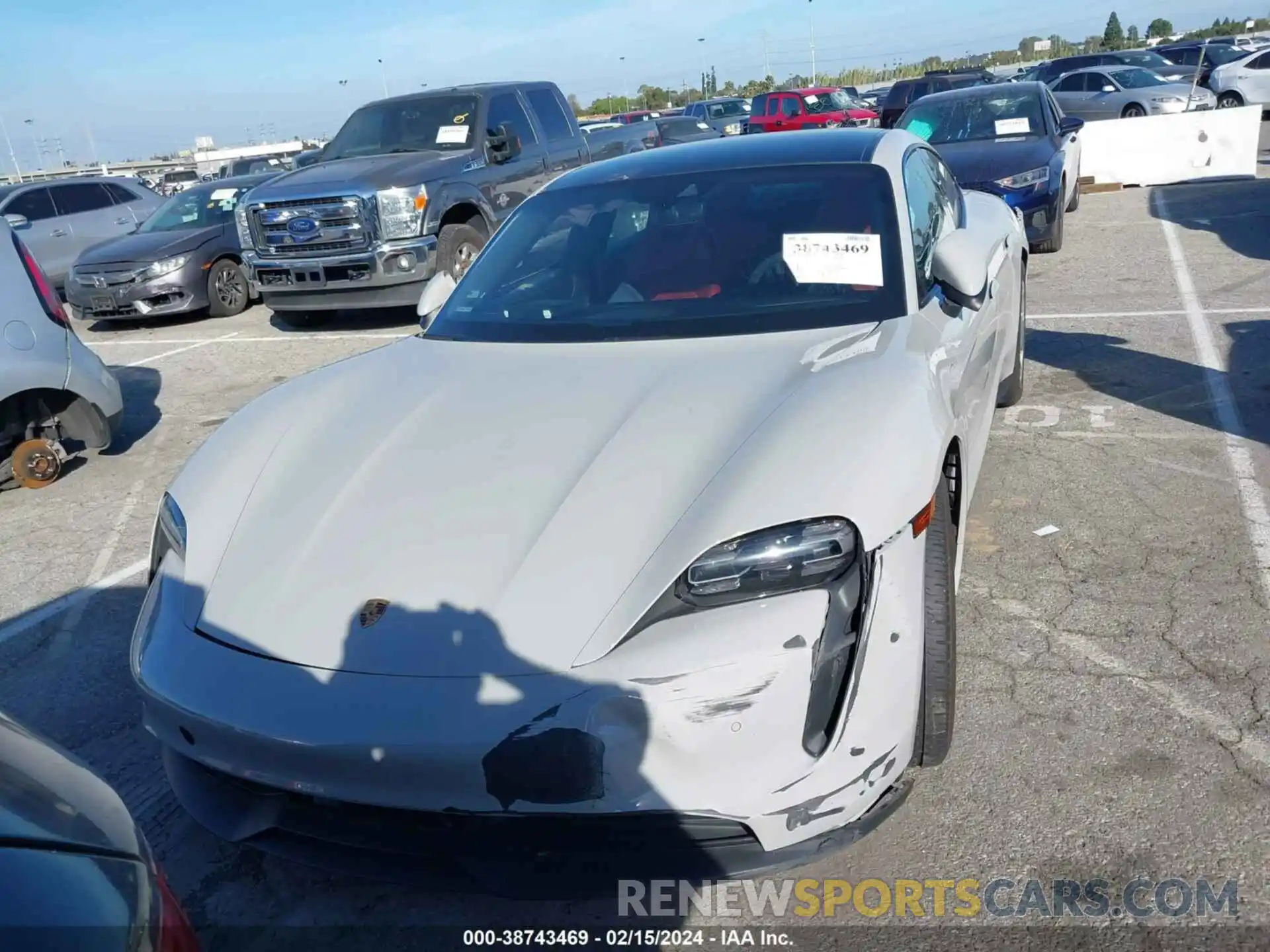 12 Photograph of a damaged car WP0AA2Y11NSA15907 PORSCHE TAYCAN 2022