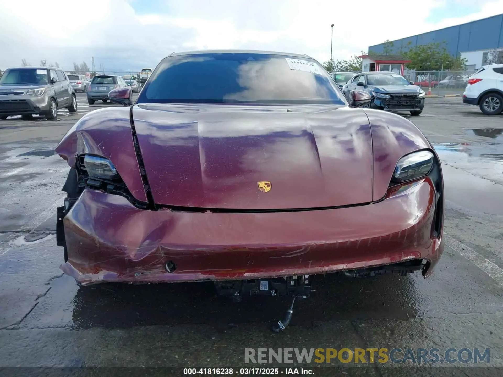 12 Photograph of a damaged car WP0AA2Y12NSA16161 PORSCHE TAYCAN 2022