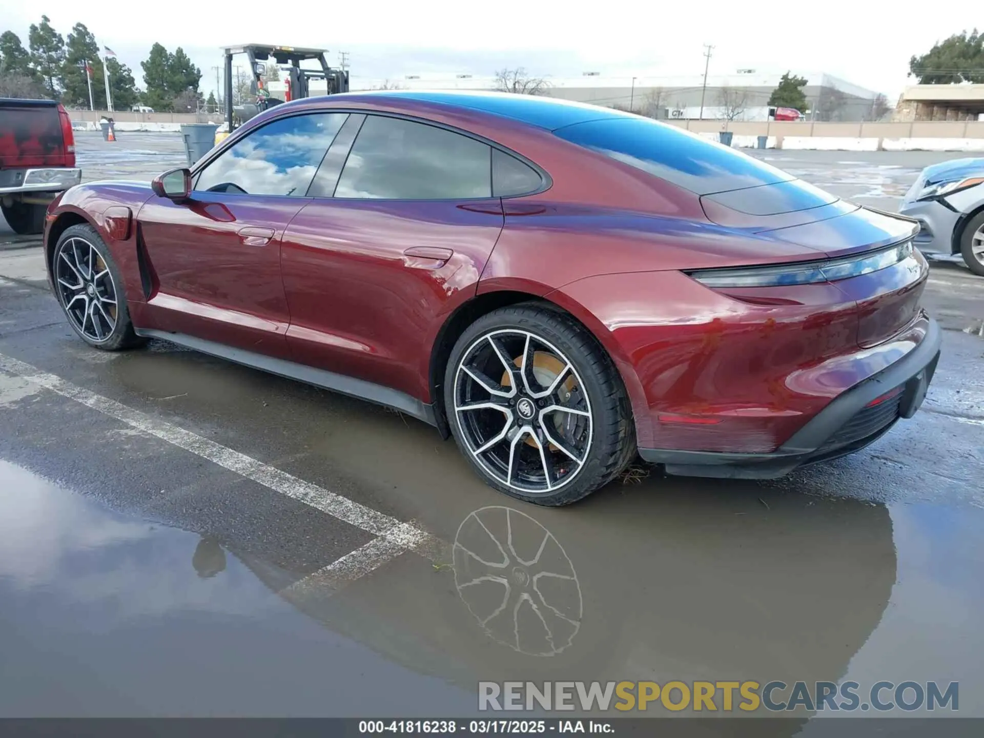 3 Photograph of a damaged car WP0AA2Y12NSA16161 PORSCHE TAYCAN 2022