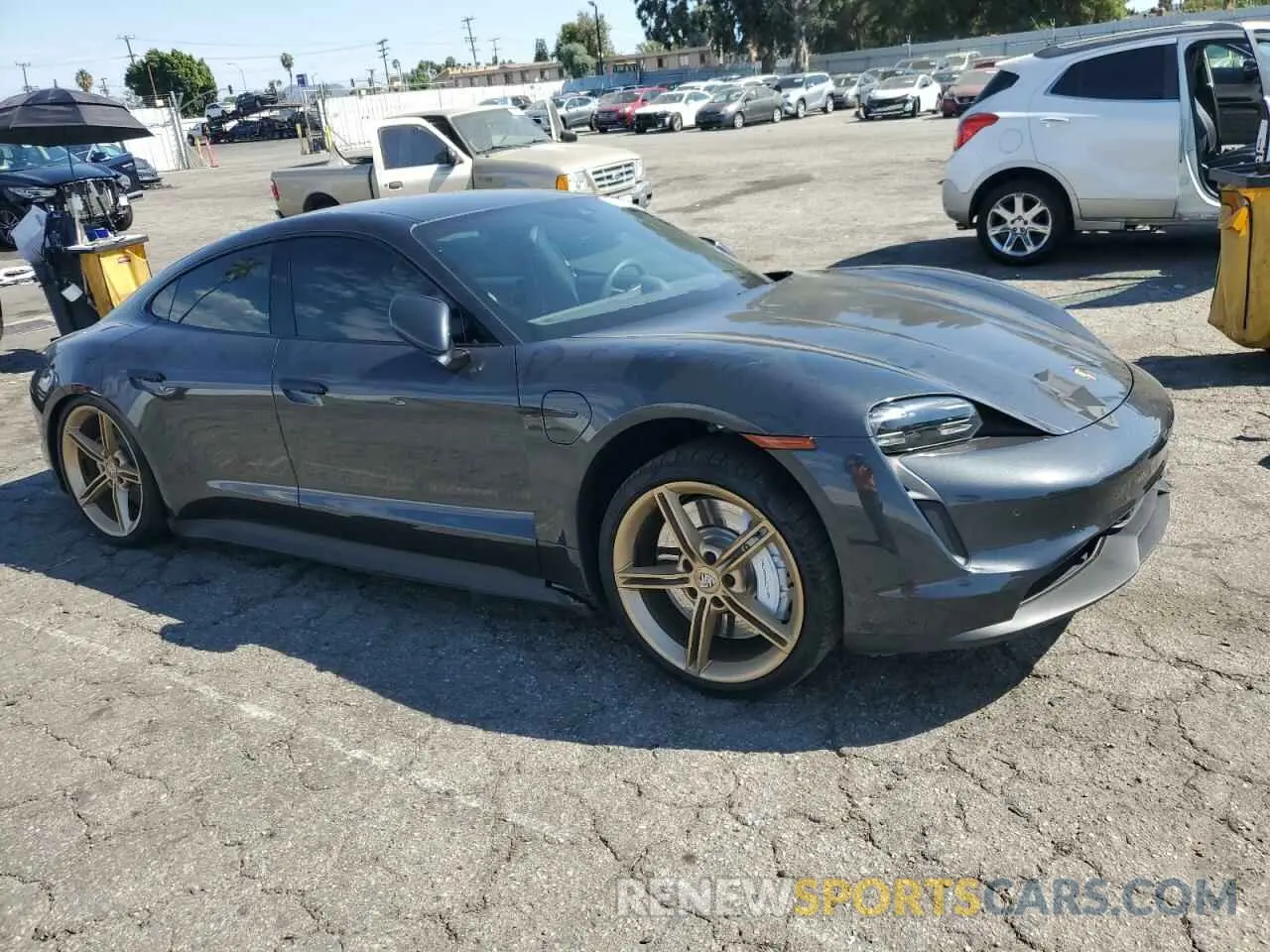 4 Photograph of a damaged car WP0AA2Y15NSA14775 PORSCHE TAYCAN 2022