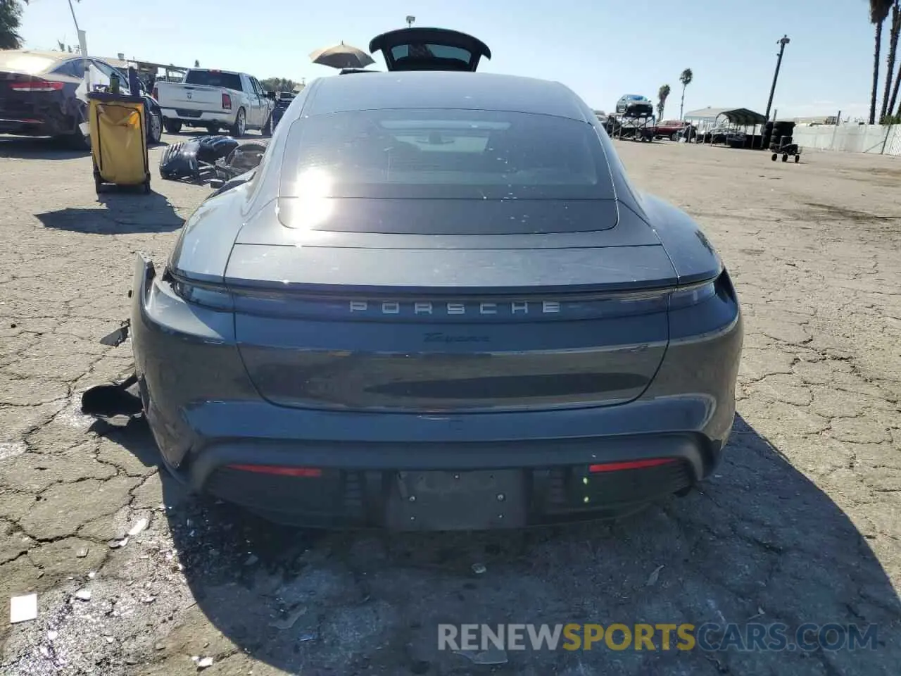 6 Photograph of a damaged car WP0AA2Y15NSA14775 PORSCHE TAYCAN 2022