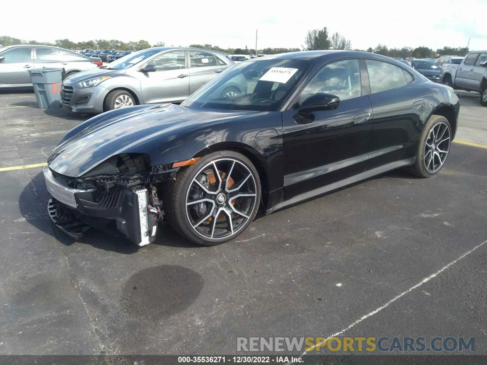 2 Photograph of a damaged car WP0AA2Y16NSA13375 PORSCHE TAYCAN 2022