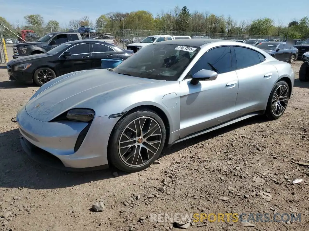 1 Photograph of a damaged car WP0AA2Y19NSA15847 PORSCHE TAYCAN 2022