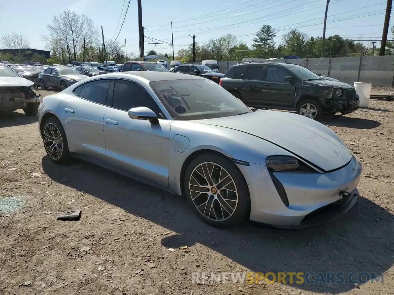 4 Photograph of a damaged car WP0AA2Y19NSA15847 PORSCHE TAYCAN 2022