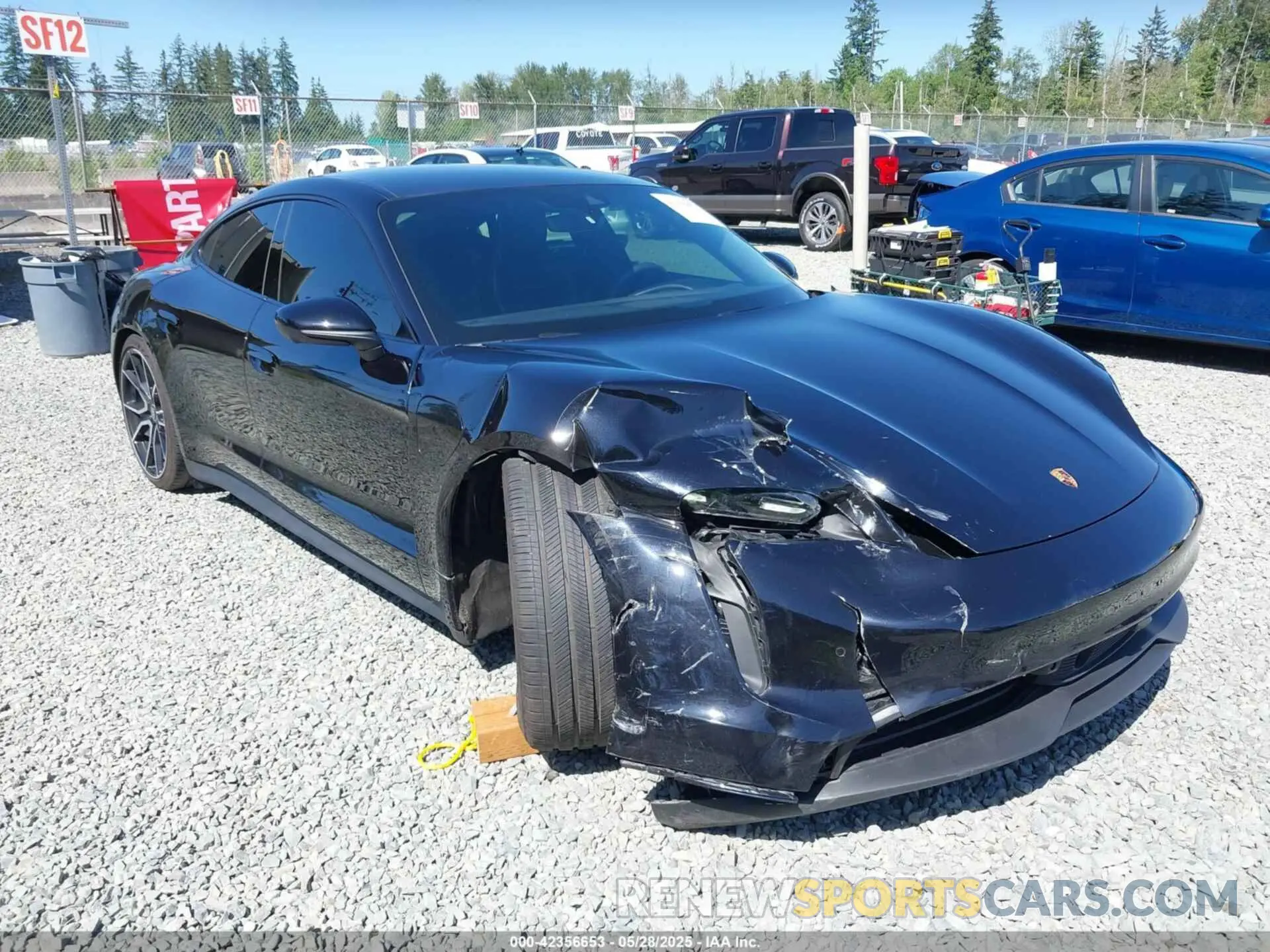 1 Photograph of a damaged car WP0AA2Y12PSA14042 PORSCHE TAYCAN 2023