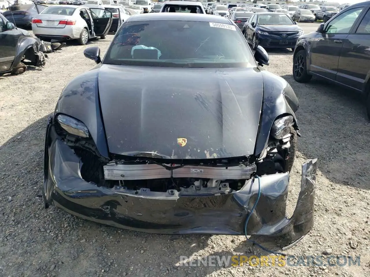 5 Photograph of a damaged car WP0AA2Y18PSA16703 PORSCHE TAYCAN 2023