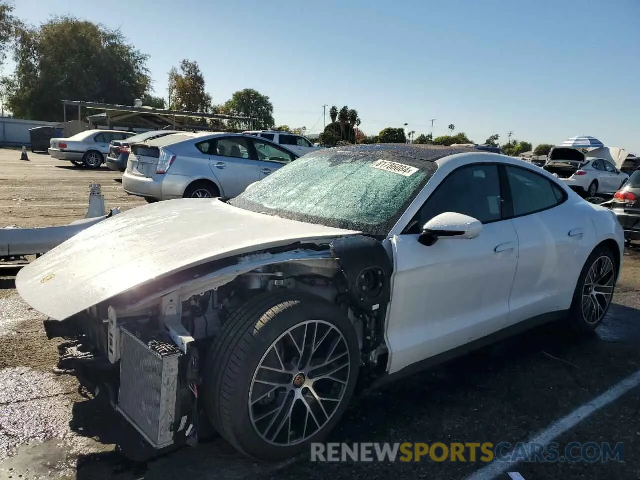 1 Photograph of a damaged car WP0AA2Y1XPSA14175 PORSCHE TAYCAN 2023