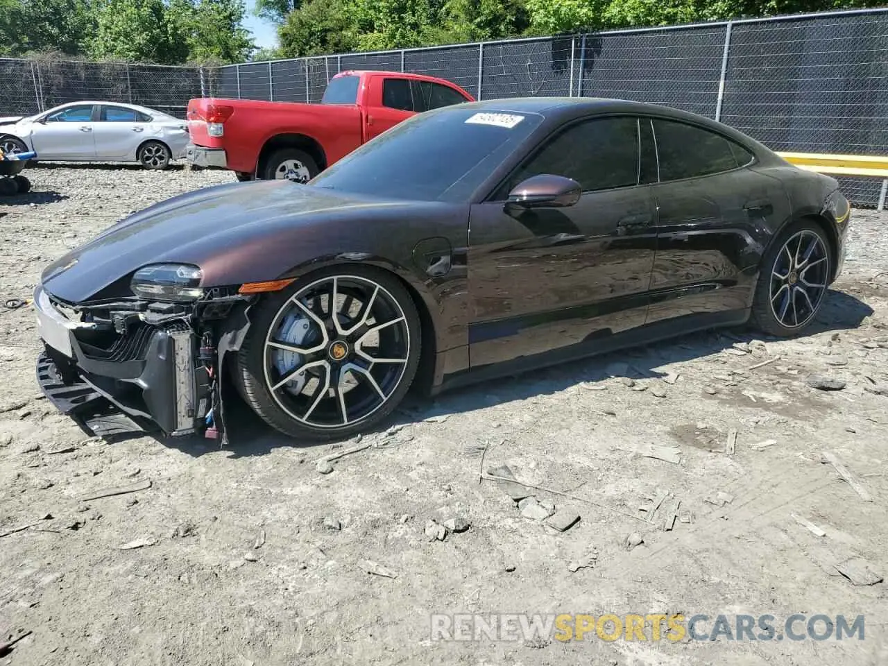 1 Photograph of a damaged car WP0AB2Y11PSA35851 PORSCHE TAYCAN 2023