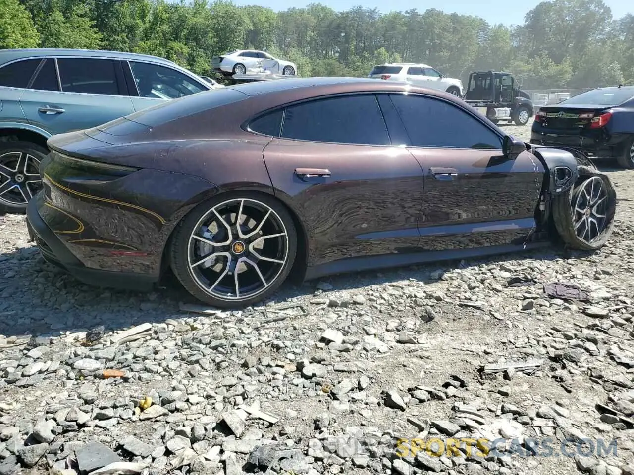 3 Photograph of a damaged car WP0AB2Y11PSA35851 PORSCHE TAYCAN 2023