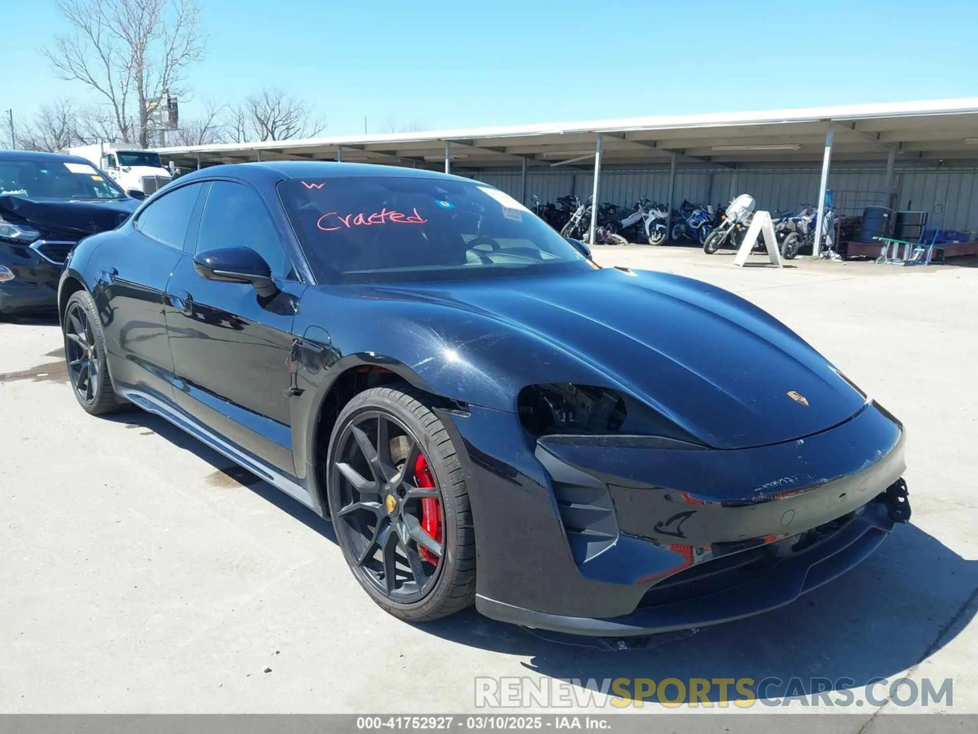 1 Photograph of a damaged car WP0AD2Y13PSA48028 PORSCHE TAYCAN 2023
