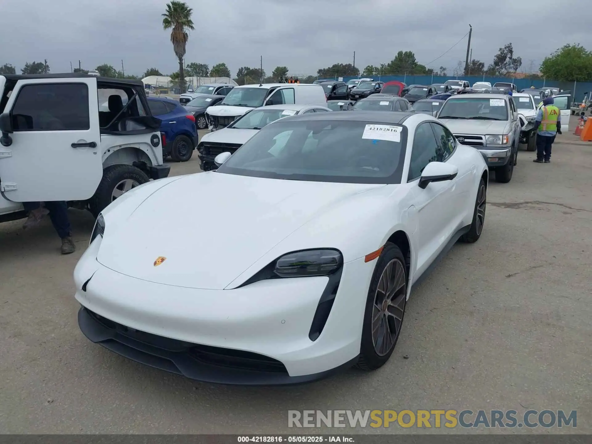2 Photograph of a damaged car WP0AA2Y13RSA10794 PORSCHE TAYCAN 2024