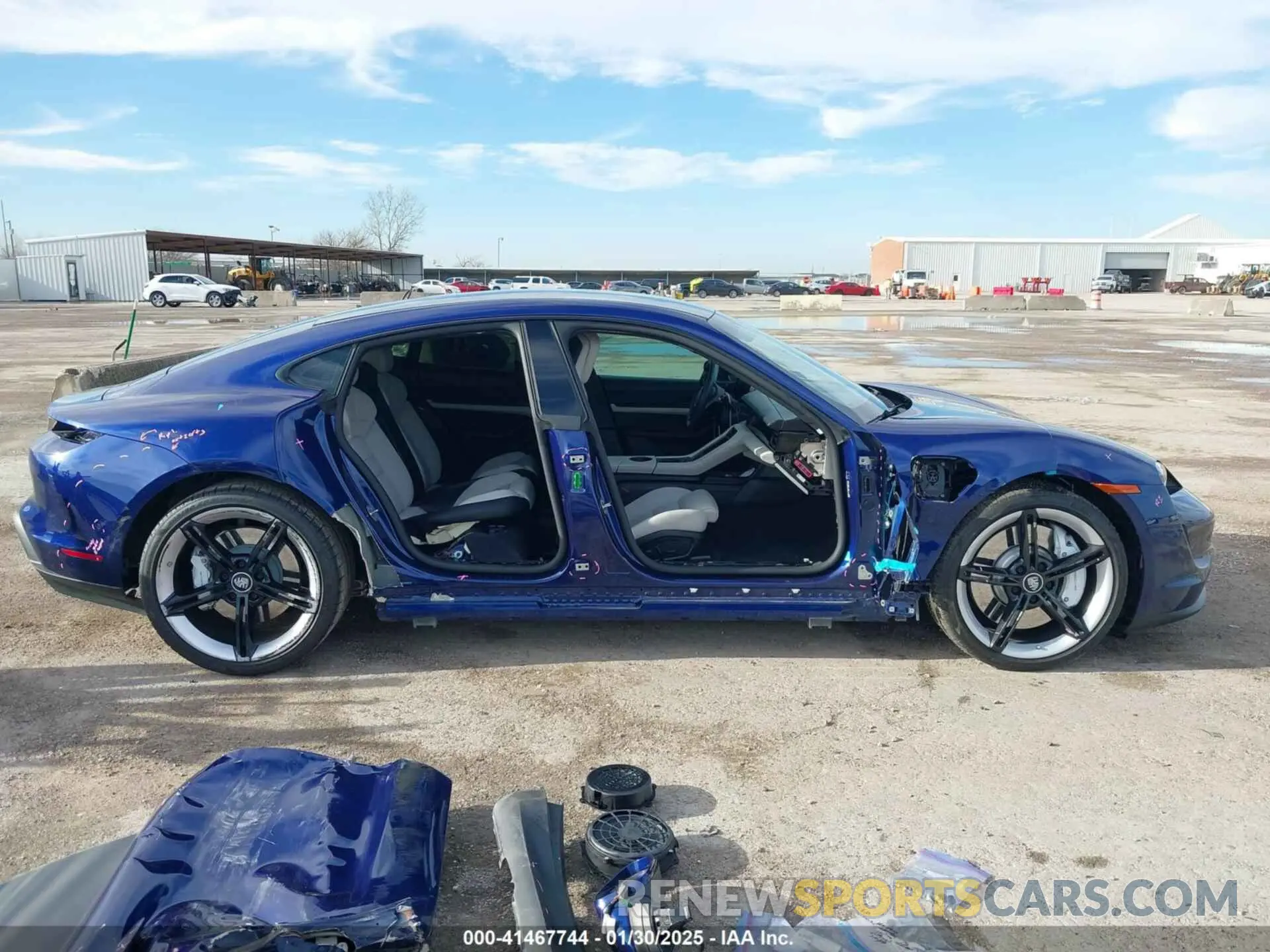 14 Photograph of a damaged car WP0AA2Y18RSA13268 PORSCHE TAYCAN 2024