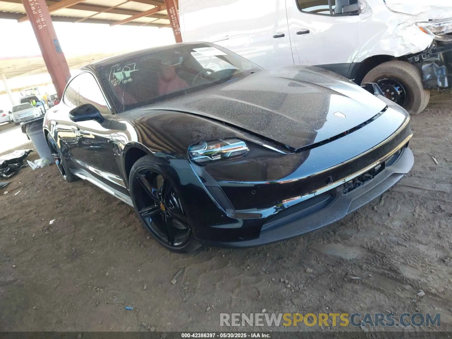 1 Photograph of a damaged car WP0AB2Y16RSA35802 PORSCHE TAYCAN 2024