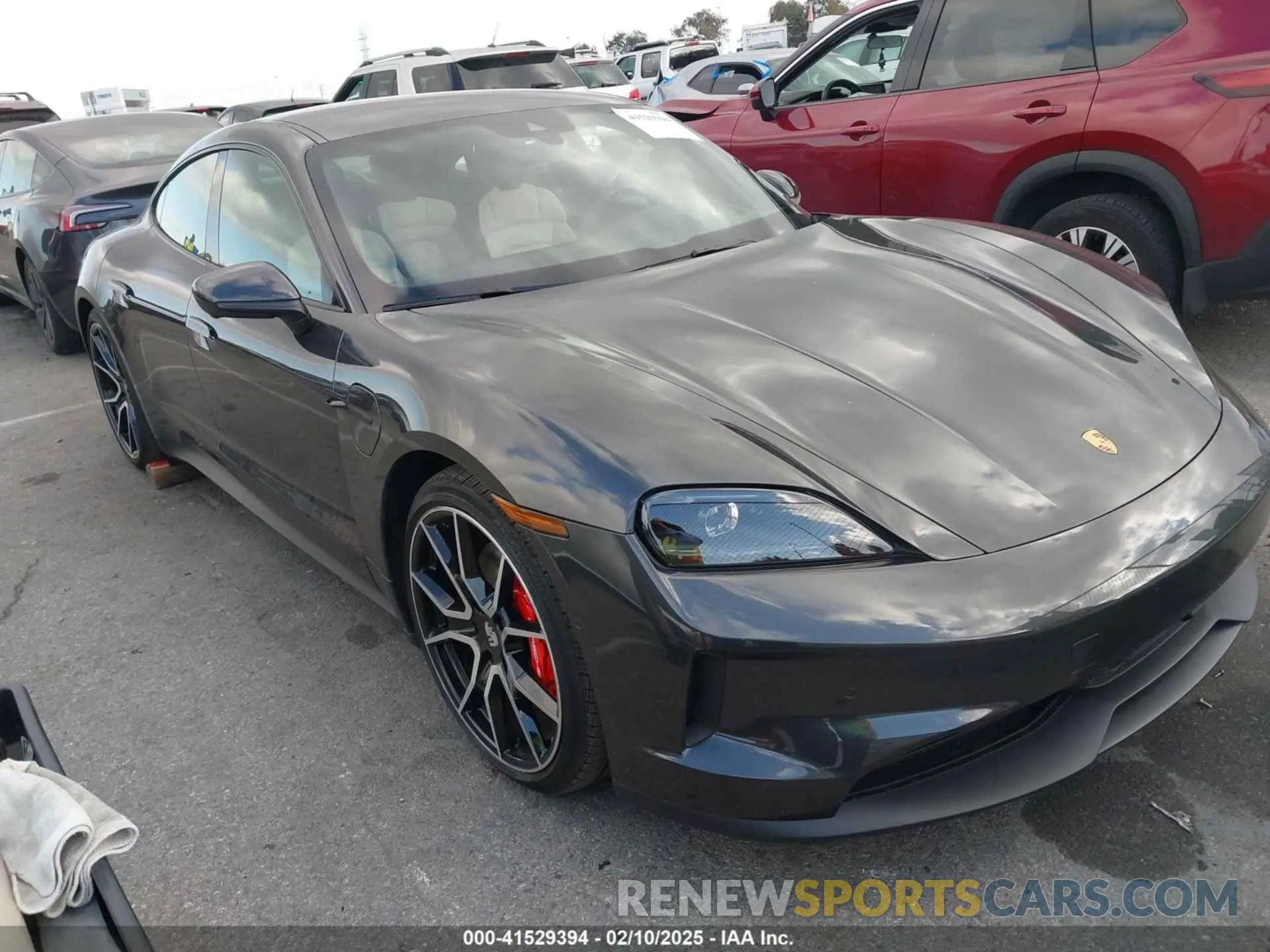 1 Photograph of a damaged car WP0AA2Y14SSA09465 PORSCHE TAYCAN 2025