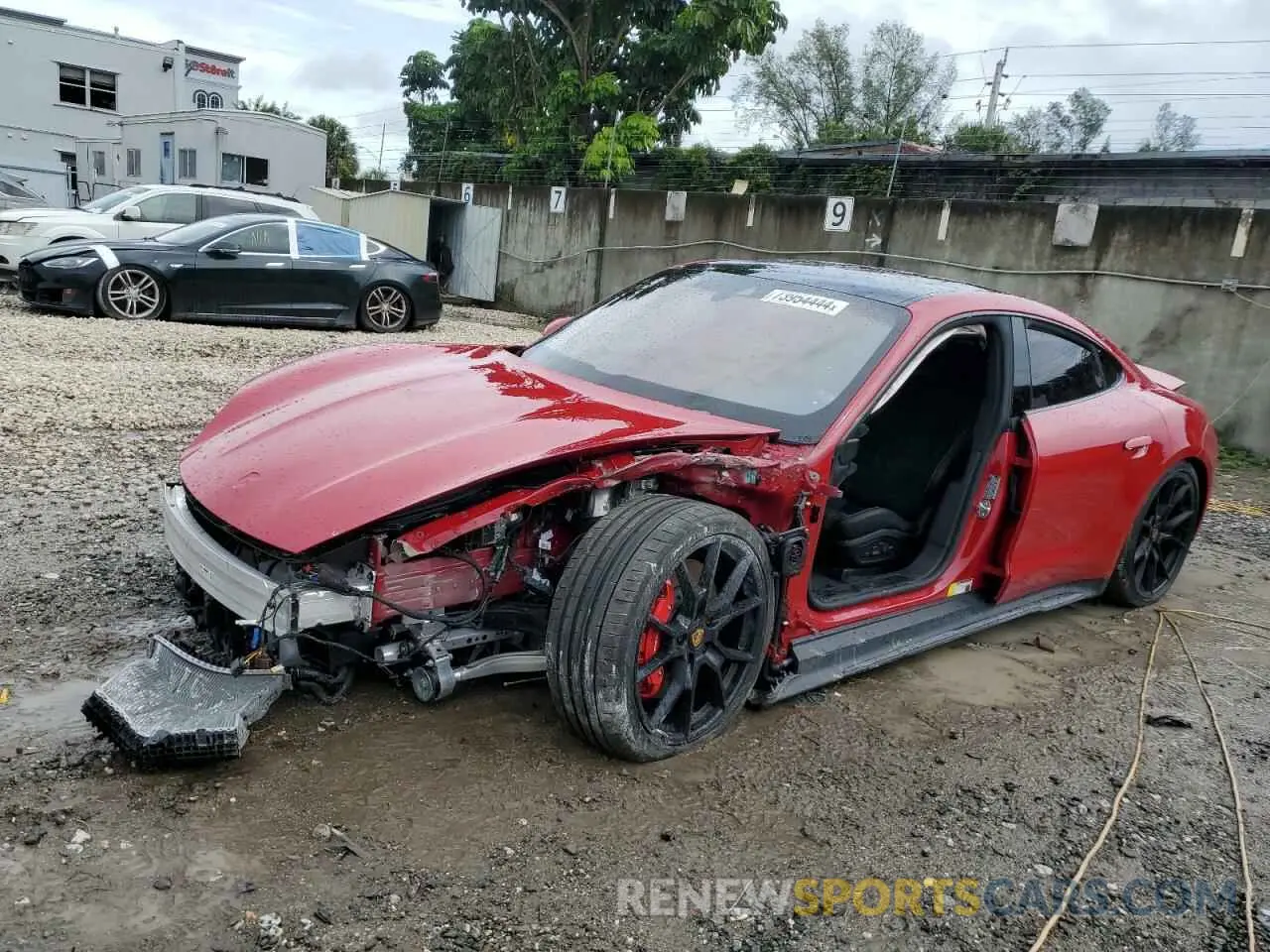1 Photograph of a damaged car WP0AD2Y11RSA47589 PORSCHE TAYCAN GTS 2024