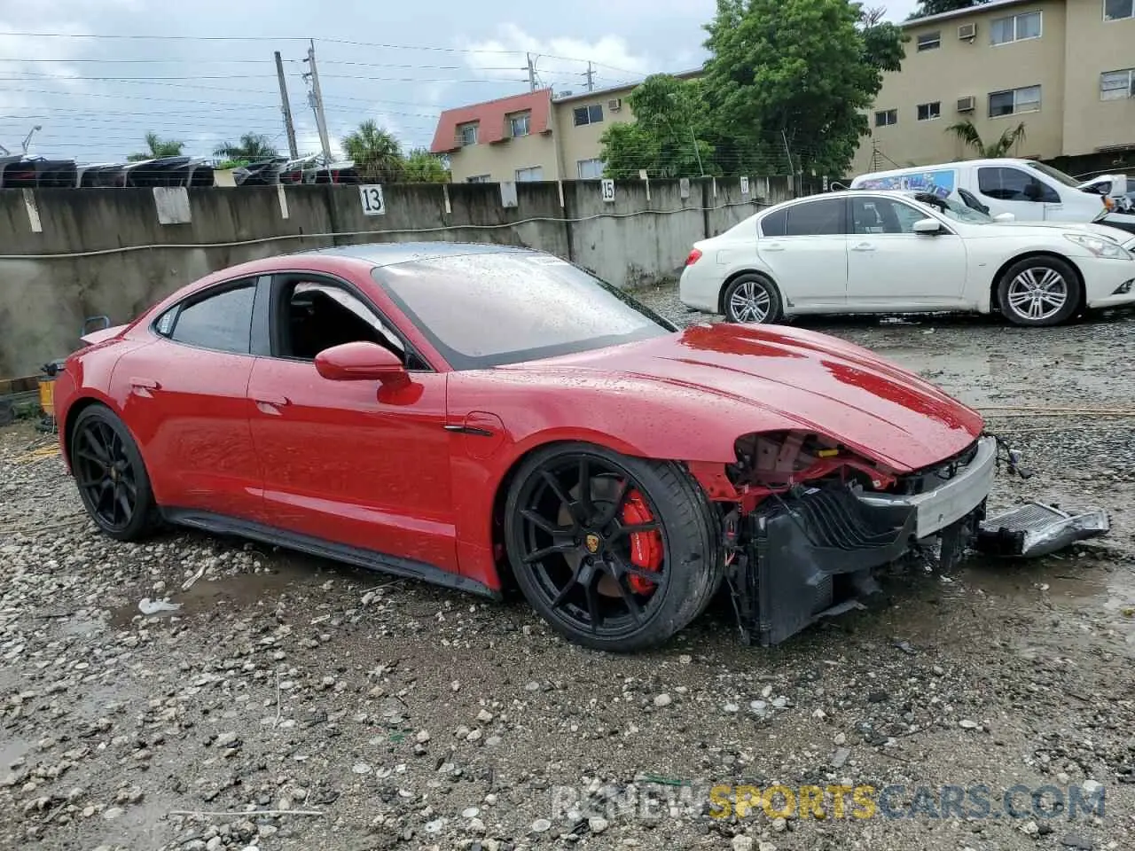4 Photograph of a damaged car WP0AD2Y11RSA47589 PORSCHE TAYCAN GTS 2024