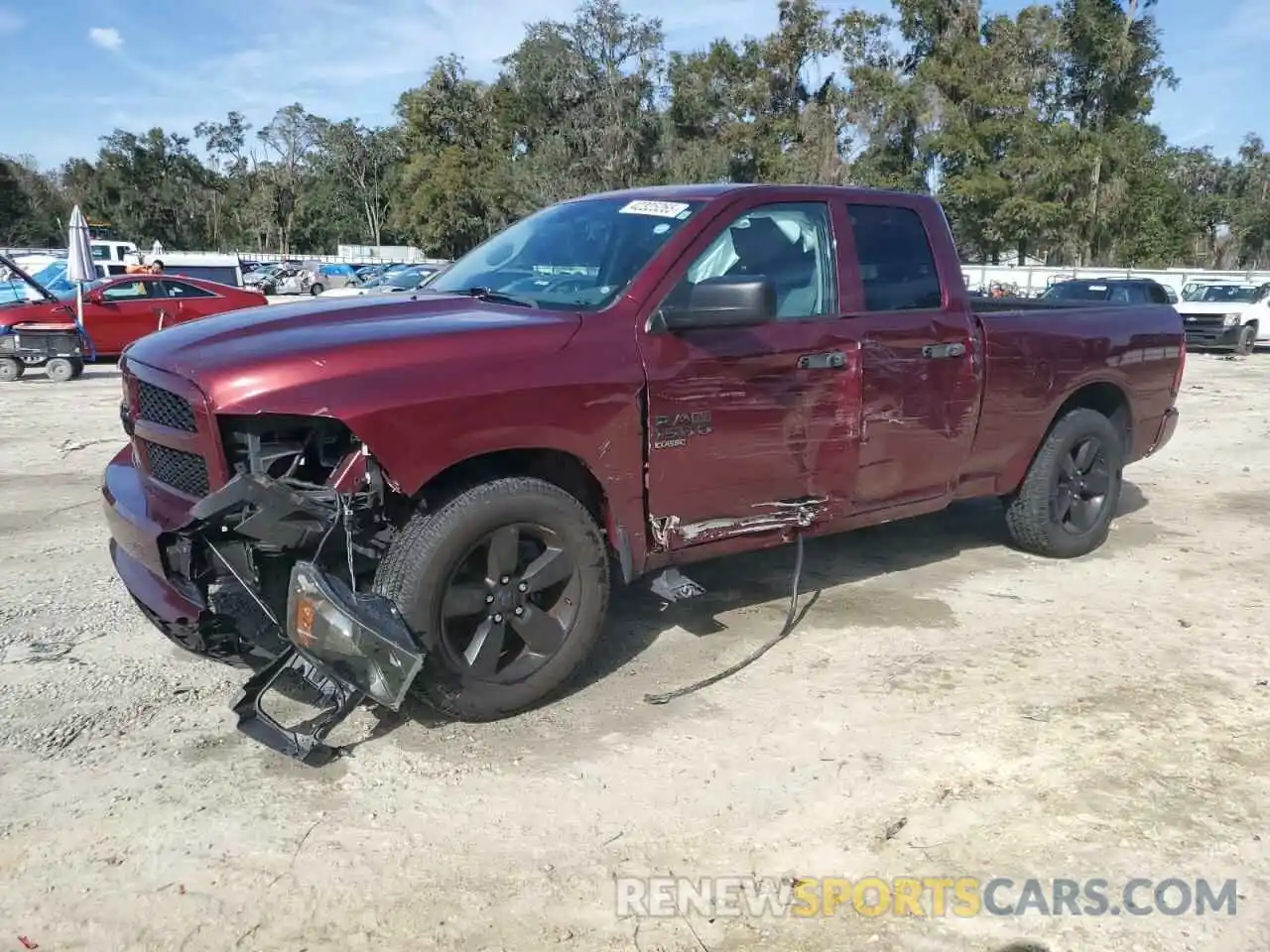 1 Photograph of a damaged car 1C6RR6FG6KS540293 RAM 1500 2019