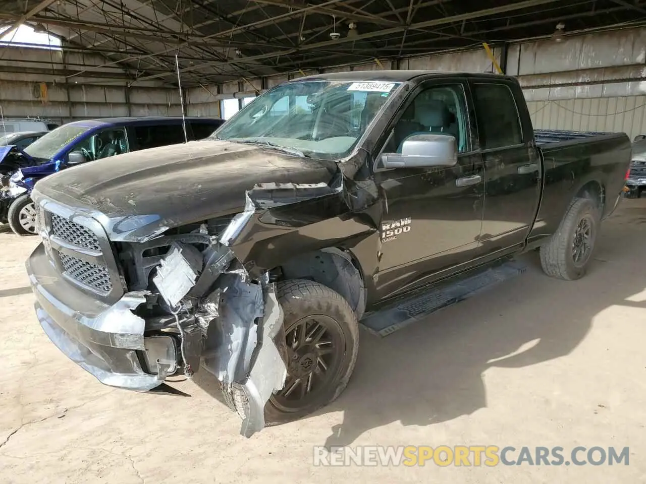1 Photograph of a damaged car 1C6RR6FGXKS500590 RAM 1500 2019